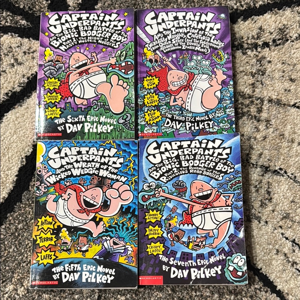 Captain Underpants Kids Book Set